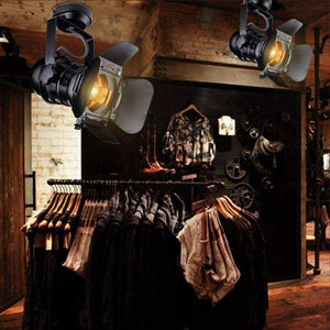 Planet Gates Velká velikost Profesionální vintage stropní lampa E27 Patice Železná umělecká lampa Nastavitelná 4 listy Svítidla Průmyslová lampa Komerční osvětlení obchodu