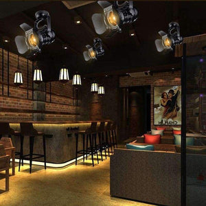 Planet Gates Velká velikost Profesionální vintage stropní lampa E27 Patice Železná umělecká lampa Nastavitelná 4 listy Svítidla Průmyslová lampa Komerční osvětlení obchodu