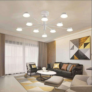 Planet Gates big white 10 light Regron Art Deco Ceiling Lighting Office Led Satellite Commercial Ceiling Luminary For Dining Room Home Restaurant