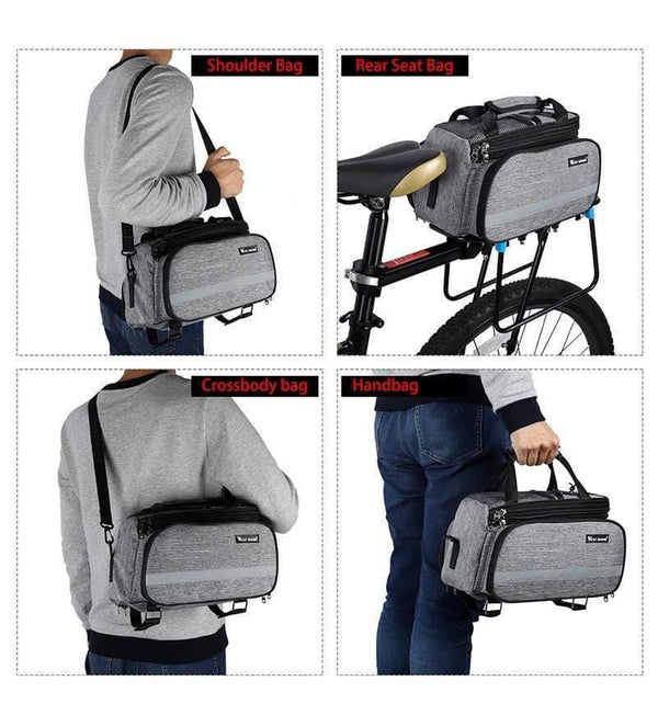 Planet Gates Bike Bag Cycling Pannier Storage Luggage Carrier Basket Mountain Road Bicycle Saddle Handbag Rear Rack Trunk Bags