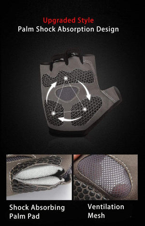 Planet Gates Bike Cycling Gloves Anti-slip Anti-sweat Men Women Half Finger Gloves Breathable Anti-shock Sports Gloves Bike Bicycle Gloves