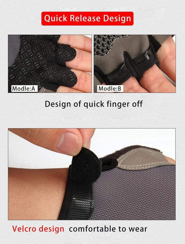 Planet Gates Bike Cycling Gloves Anti-slip Anti-sweat Men Women Half Finger Gloves Breathable Anti-shock Sports Gloves Bike Bicycle Gloves