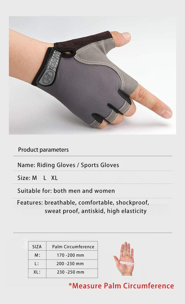 Planet Gates Bike Cycling Gloves Anti-slip Anti-sweat Men Women Half Finger Gloves Breathable Anti-shock Sports Gloves Bike Bicycle Gloves