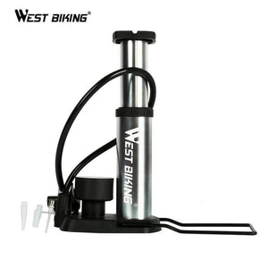 Planet Gates BIKE Foot Activated Floor Pump With Gauge Cycle Air Pump Mini Portable Portable 80 PSI Bike Bicycle Tire Floor Pump