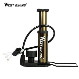 Planet Gates BIKE Foot Activated Floor Pump With Gauge Cycle Air Pump Mini Portable Portable 80 PSI Bike Bicycle Tire Floor Pump