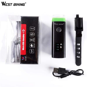 Planet Gates Bike Front Light Induction Bicycle Bright Light USB Charging Flashlight Cycling Waterproof Torch Bike Headlight