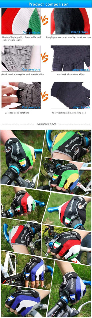 Planet Gates Bike Gloves Bicycle Mtb Cycling Glove Bicicleta Short Guantes Ciclismo Lycra Spandex Half Sports Cotton Nylon Linen Riding Men