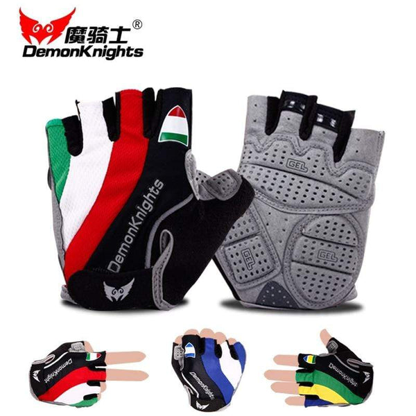 Planet Gates Bike Gloves Bicycle Mtb Cycling Glove Bicicleta Short Guantes Ciclismo Lycra Spandex Half Sports Cotton Nylon Linen Riding Men