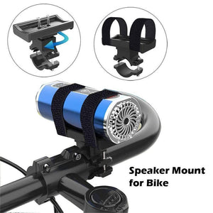 Bike Mount For Speakers Speaker Stand Bike Accessories Aluminum Bicycle Phone Holder Adjustable Bike Stand Mount Bracket (Black)
