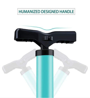 Planet Gates Bike Pump 120 PSI Steel Turquoise Cycling Pump Air Inflator Schrader & Presta Valve Road MTB Bike Tire Bicycle Pump