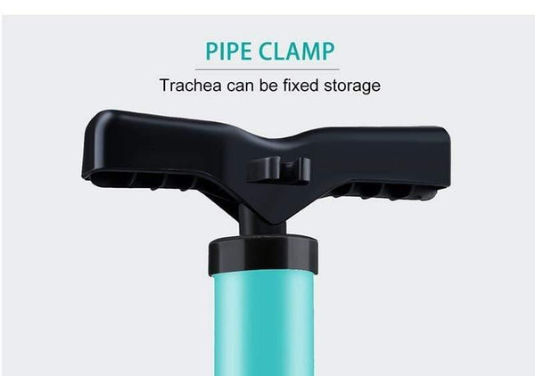 Planet Gates Bike Pump 120 PSI Steel Turquoise Cycling Pump Air Inflator Schrader & Presta Valve Road MTB Bike Tire Bicycle Pump