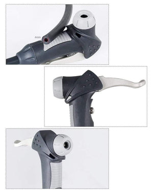 Planet Gates Bike Pump Adaptor W/Hose Thumb Lock Fit Schrader Presta F/V A/V Cycle Inflation Accessory Optional Smart Valve Bleeder Alloy