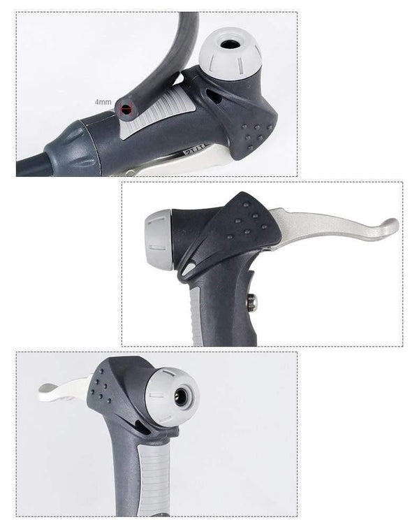 Planet Gates Bike Pump Adaptor W/Hose Thumb Lock Fit Schrader Presta F/V A/V Cycle Inflation Accessory Optional Smart Valve Bleeder Alloy
