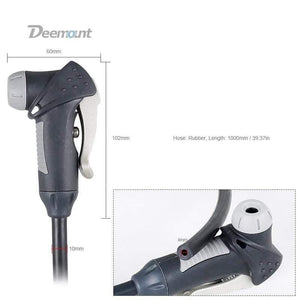 Planet Gates Bike Pump Adaptor W/Hose Thumb Lock Fit Schrader Presta F/V A/V Cycle Inflation Accessory Optional Smart Valve Bleeder Alloy