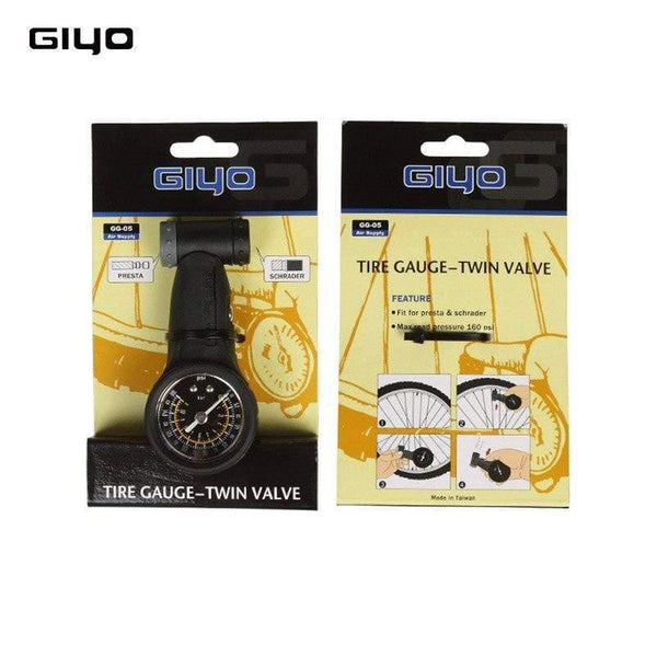 Planet Gates Bike Tire Gauge Schrader Presta Valves Air Pressure Gauge Barometer 160 PSI Professional Cycling Accessories Bicycle Pumps