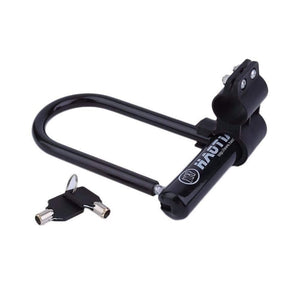 Planet Gates Bike U Lock Bicycle Cycling Steel Anti Theft Bicycle Security Lock Cycling Safety Accessory with Mounting Bracket Key