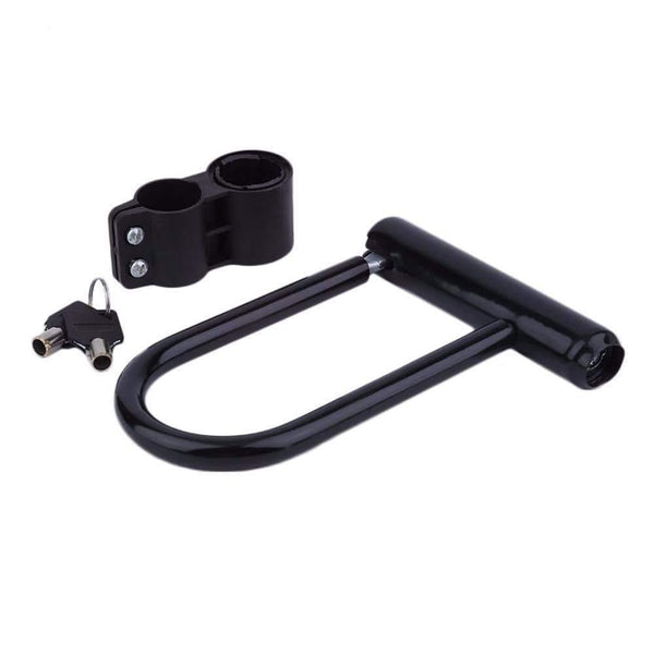Planet Gates Bike U Lock Bicycle Cycling Steel Anti Theft Bicycle Security Lock Cycling Safety Accessory with Mounting Bracket Key