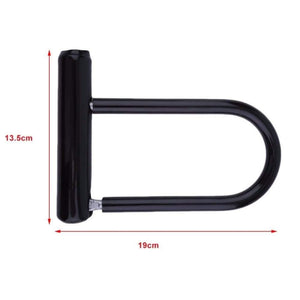 Planet Gates Bike U Lock Bicycle Cycling Steel Anti Theft Bicycle Security Lock Cycling Safety Accessory with Mounting Bracket Key