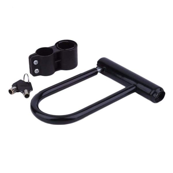 Planet Gates Bike U Lock Bicycle Cycling Steel Anti Theft Bicycle Security Lock Cycling Safety Accessory with Mounting Bracket Key