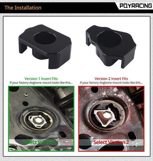 Planet Gates Billet Aluminum MQB Dogbone Mount Insert MKVII For Volkswagen Golf/GTI/R, 8V For Audi A3 S3 RS3  MKIII FOR AUDI TT TTS TTRS