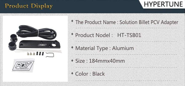 Planet Gates Billet PCV Delete Plate Kit Revamp Adapter for Volkswagen(VW)/Audi/SEAT/Skoda EA113 Engines With PQY logo HT-TSB01