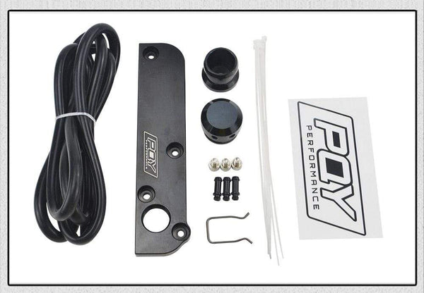 Planet Gates Billet PCV Delete Plate Kit Revamp Adapter for Volkswagen(VW)/Audi/SEAT/Skoda EA113 Engines With PQY logo HT-TSB01