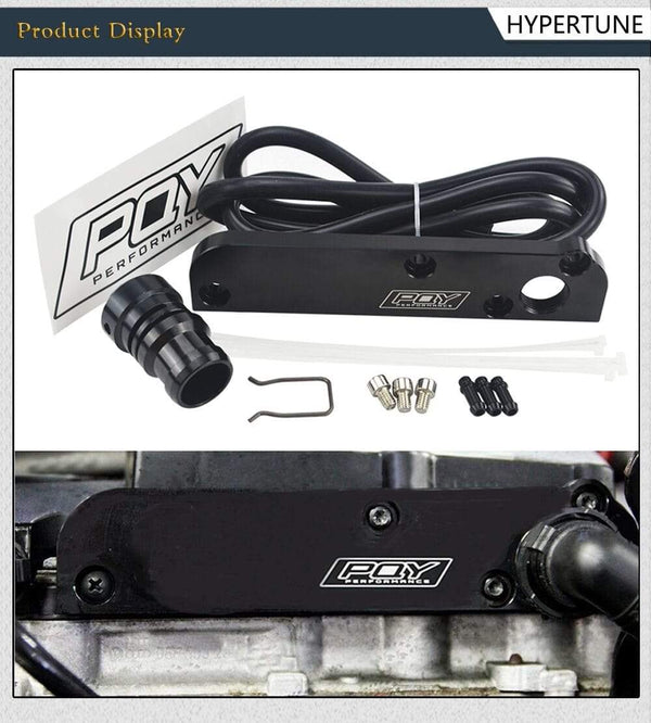 Planet Gates Billet PCV Delete Plate Kit Revamp Adapter for Volkswagen(VW)/Audi/SEAT/Skoda EA113 Engines With PQY logo HT-TSB01