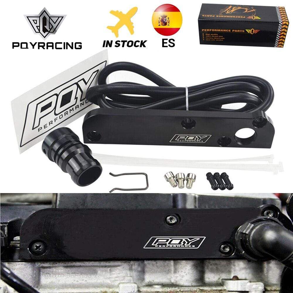 Planet Gates Billet PCV Delete Plate Kit Revamp Adapter for Volkswagen(VW)/Audi/SEAT/Skoda EA113 Engines with PQY logo PQY-TSB01