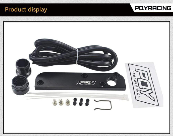 Planet Gates Billet PCV Delete Plate Kit Revamp Adapter for Volkswagen(VW)/Audi/SEAT/Skoda EA113 Engines with PQY logo PQY-TSB01