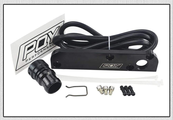 Planet Gates Billet PCV Delete Plate Kit Revamp Adapter for Volkswagen(VW)/Audi/SEAT/Skoda EA113 Engines with PQY logo PQY-TSB01