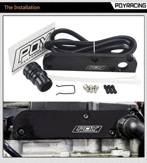 Planet Gates Billet PCV Delete Plate Kit Revamp Adapter for Volkswagen(VW)/Audi/SEAT/Skoda EA113 Engines with PQY logo PQY-TSB01