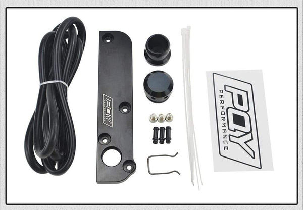 Planet Gates Billet PCV Delete Plate Kit Revamp Adapter for Volkswagen(VW)/Audi/SEAT/Skoda EA113 Engines with PQY logo PQY-TSB01