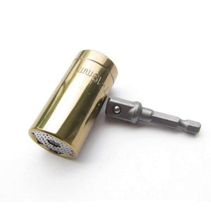 Planet Gates Binoax 2 Pcs/Set Magic Spanner Grip Multi Function Universal Ratchet Socket 7-19mm Power Drill Adapter Car Hand Tools Repair Kit