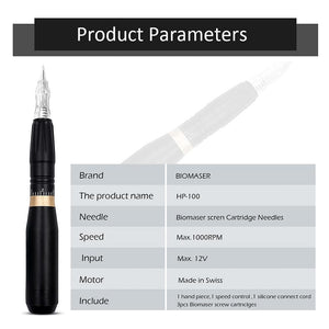 Planet Gates Biomaser Permanent Makeup Machine 35000 RPM Powerful Tattoo Pen Rotary Gun Tattoo Machine For Eyebrow Lip Black Tattoo Supplies