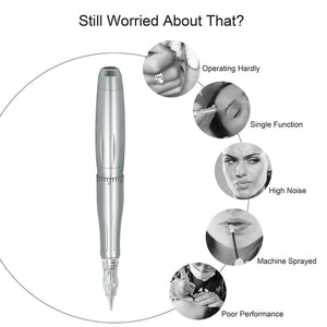 Planet Gates Biomaser PMU Tattoo Machine Pen Dermograph Quiet Motor Pen Permanent Makeup Machine Dermógrafo Agulhas Easy Click for Eyebrow