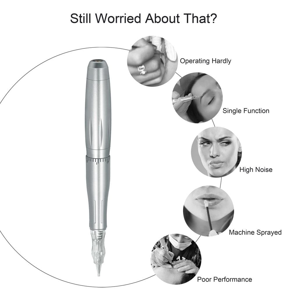 Planet Gates Biomaser Professional Tattoo Machine Rotary Pen For Permanent Makeup Eyebrow Lip Microblading DIY Machine Kit With Tattoo Needle