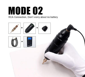 Planet Gates Biomaser Wireless Tattoo Machine Professional Rotary Tattoo Pen Original German Motor 1800mAh Battery Fast Charge Stroke 4.0mm