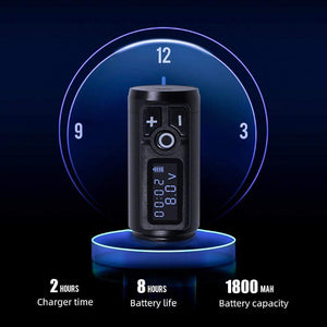 Planet Gates Biomaser Wireless Tattoo Machine Professional Rotary Tattoo Pen Original German Motor 1800mAh Battery Fast Charge Stroke 4.0mm