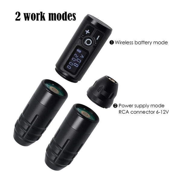 Planet Gates Biomaser Wireless Tattoo Machine Professional Rotary Tattoo Pen Original German Motor 1800mAh Battery Fast Charge Stroke 4.0mm