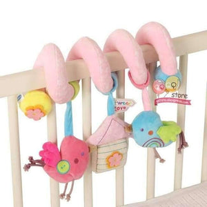 Planet Gates Bird Baby Plush Animal Rattle Mobile Infant Stroller Bed Crib Spiral Hanging Toys Gift for Newborn Children 0-12 Months