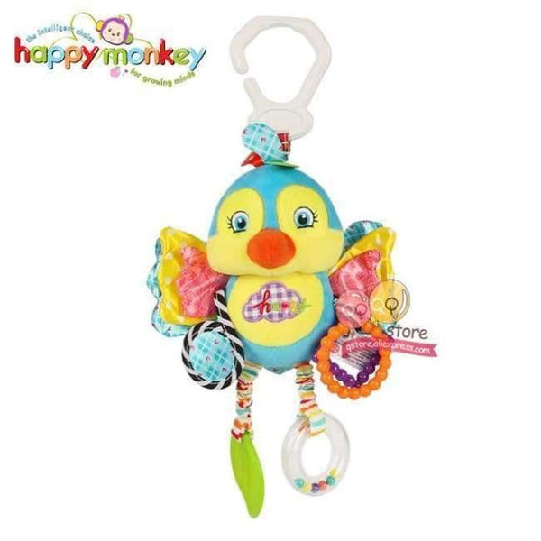 Planet Gates Bird Baby Plush Stuffed Animal Baby Bed Mobile Toy Bunny Rattle Infant Bed Hanging Toys for Children Kids Christmas Gift