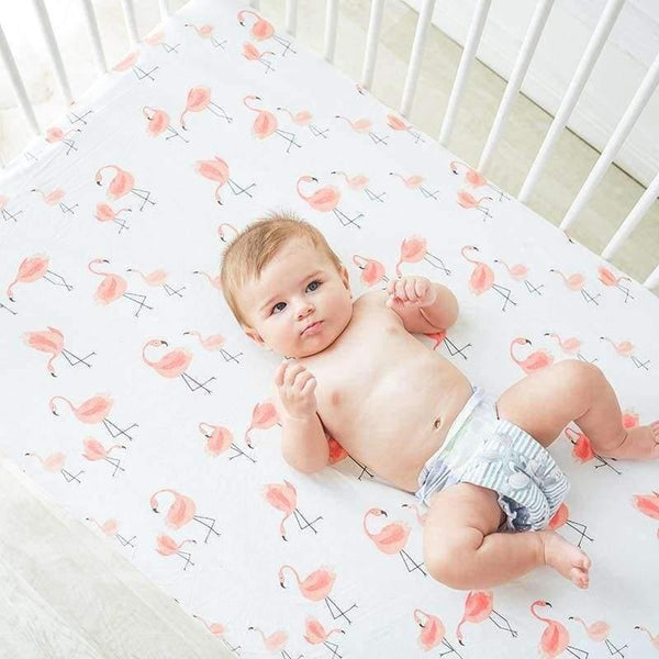 Cotton Baby Crib Fitted Sheet Infant Cot Bed Sheets Soft Breathable Newborn Bedding Soft Mattress Cover Protector - Planet Gates