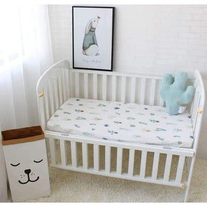 Planet Gates Birds Cotton Baby Crib Fitted Sheet Infant Cot Bed Sheets Soft Breathable Newborn Bedding Soft Mattress Cover Protector