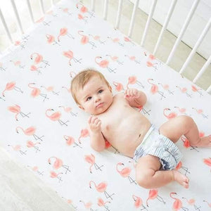 Planet Gates Birds Cotton Baby Crib Fitted Sheet Infant Cot Bed Sheets Soft Breathable Newborn Bedding Soft Mattress Cover Protector
