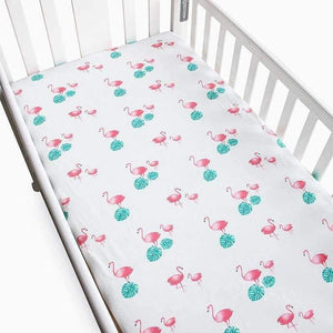 Planet Gates Birds Cotton Baby Crib Fitted Sheet Infant Cot Bed Sheets Soft Breathable Newborn Bedding Soft Mattress Cover Protector