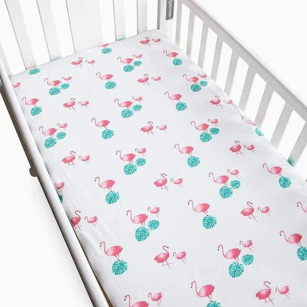 Planet Gates Birds Cotton Baby Crib Fitted Sheet Infant Cot Bed Sheets Soft Breathable Newborn Bedding Soft Mattress Cover Protector