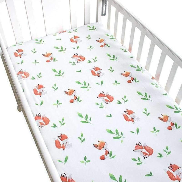 Planet Gates Birds Cotton Baby Crib Fitted Sheet Infant Cot Bed Sheets Soft Breathable Newborn Bedding Soft Mattress Cover Protector