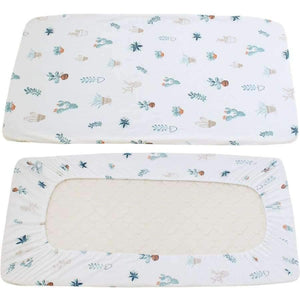 Planet Gates Birds Cotton Baby Crib Fitted Sheet Infant Cot Bed Sheets Soft Breathable Newborn Bedding Soft Mattress Cover Protector