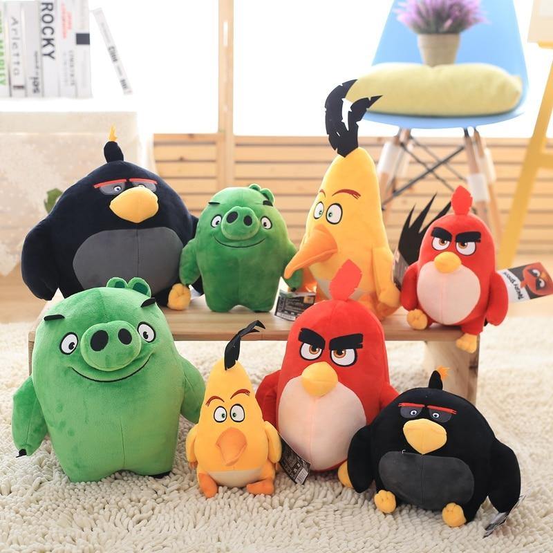 Birds plush toy red Chuck Bomb bad piggies Stuffed Toys Cute Soft toy Holiday gifts for children Children's birthday present