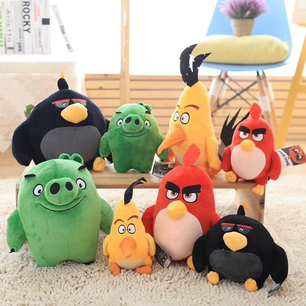 Birds plush toy red Chuck Bomb bad piggies Stuffed Toys Cute Soft toy Holiday gifts for children Children's birthday present